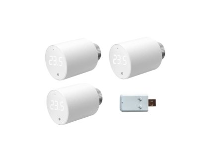 Shelly BLU TRV 3-Pack + BLU Gateway Gen3 - 3ks termostatická radiátorová hlavice s 1ks bránou (Bluetooth)