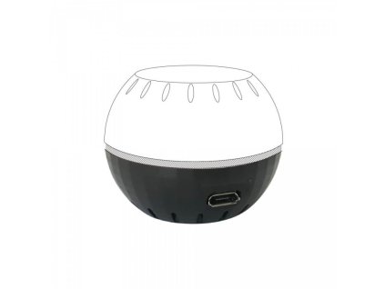 USB modul pro napájení Shelly H&T - Černý