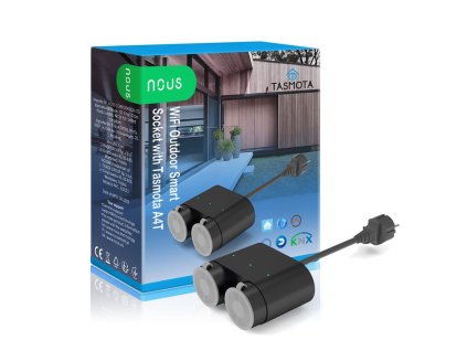 Nous A4T WiFi Venkovní Smart Zásuvka s Tasmota firmwarem