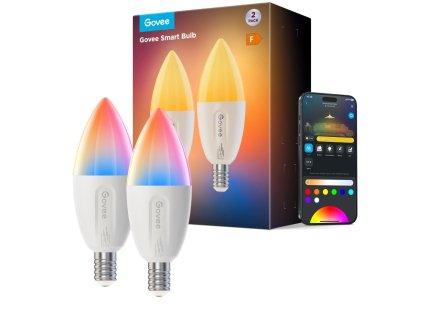 Govee Smart žárovka RGBWW 5W-50W 450lm E14 Long Life 2ks Matter