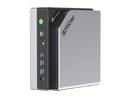 Mini PC GMKtec EVO-X2 s procesorem AMD Ryzen AI Max+ 395 – pohled zepředu
