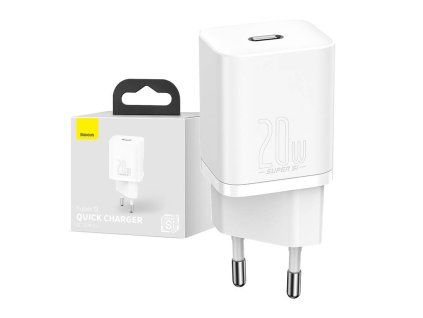 Baseus Super Si Quick Charger 1C 20W (bílá)