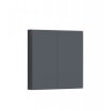 Zigbee vypínač s dvojitým relé - AQARA Smart Wall Switch H1 EU (With Neutral, Double Rocker) (WS-EUK04-G) - Šedá