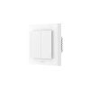 AQARA Shutter Switch H2 EU Kit – bílý chytrý vypínač pro rolety s evropským instalačním rámečkem.