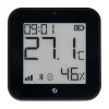 Shelly Blu H&T Display ZB Black - čidlo teploty a vlhkosti (Bluetooth, Zigbee), Černá