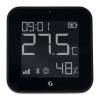 Shelly Blu H&T Display ZB Black - čidlo teploty a vlhkosti (Bluetooth, Zigbee), Černá