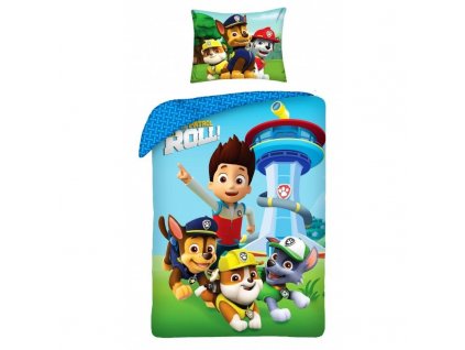 HALANTEX Povlečení Paw Patrol Roll Bavlna, 140/200, 70/90 cm