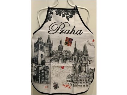zástěra Praha grey