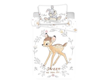 JERRY FABRICS Povlečení do postýlky Bambi sweet baby Bavlna, 100/135, 40/60 cm