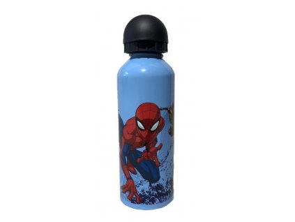 EUROSWAN ALU láhev Spiderman blue Hliník, Plast, 500 ml