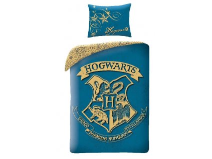 HALANTEX Povlečení Harry Potter blue Bavlna, 140/200, 70/90 cm