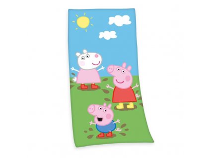 HERDING Osuška Peppa Pig Bavlna - Froté, 75/150 cm