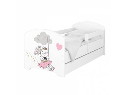 BabyBoo Dětská postel 140 x 70cm - Rabbit