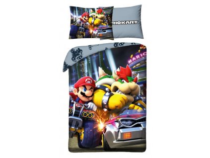 HALANTEX Povlečení Super Mario Bowser Bavlna, 140/200, 70/90 cm