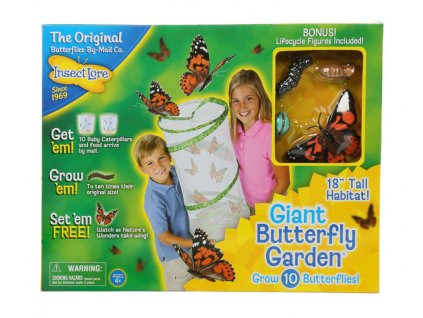 Velká motýlí zahrádka (6-10 housenek) - Butterfly Garden