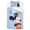 DETEXPOL Povlečení do postýlky Mickey Cool blue Bavlna, 100/135, 40/60 cm