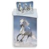 JERRY FABRICS Povlečení Horses white Bavlna, 140/200, 70/90 cm