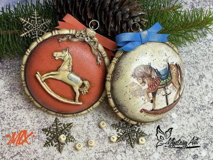 Vánoční ozdoby "Koníci MIX"