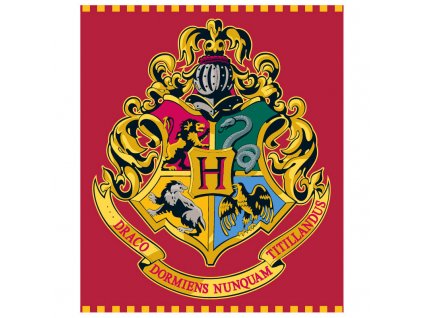 Deka Harry Potter - Rokfort - červená