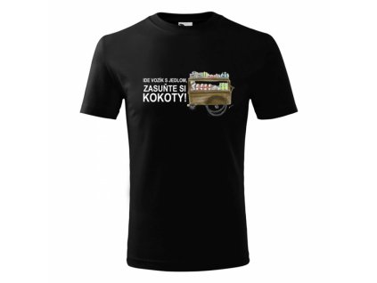 Tričko Dano Drevo čierne vozík