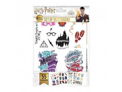 Sada nálepiek Harry Potter - 55 kusov