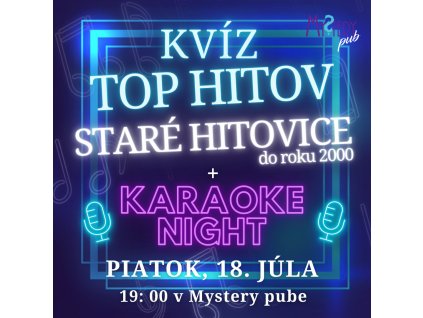 Mystery hudobný kvíz: Staré hitovice do roku 2000