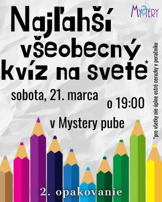 Na marec máme pre vás aj druhé opakovanie rovnakého Najľahšieho všeobecného kvízu. Ak okolo seba nemáte najostrejšie...