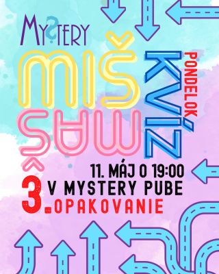 Na máj máme pre vás klasicky pripravený aj tretí termín rovnakého Miš-Maš kvízu. Kvízovníci a ne-kvízovníci, tento večer...