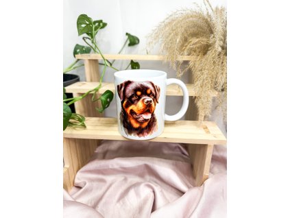 hrnek s rottweilerem