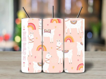 Roztomilý tumbler s lamami – Mystic Nature