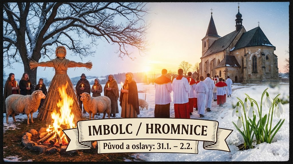 Původ a oslavy svátku Imbolc/Hromnice 31.1.-2.2.