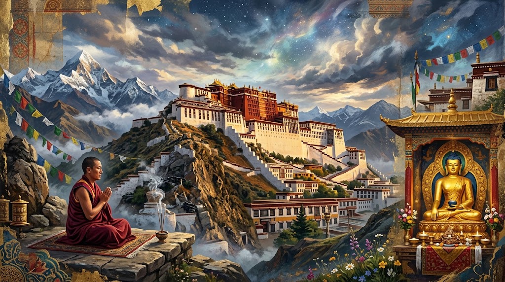 Mystická Potála - Sídlo Dalajlámů je největší monumentální stavbou v Tibetu
