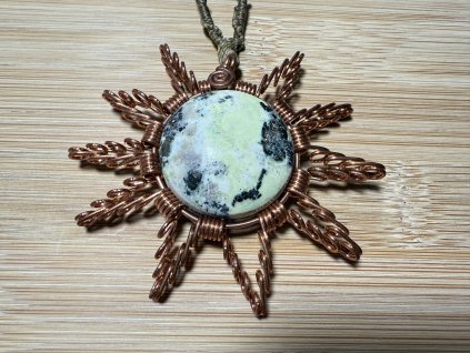 Unikátní kresba hnědá šňůrka