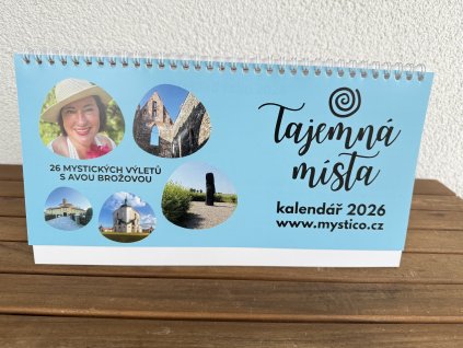 Kalendář 2026 Tajemná  místa s Avou Brožovou 2 týdenní