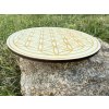 Velká podložka květ života dřevěná 20 cm