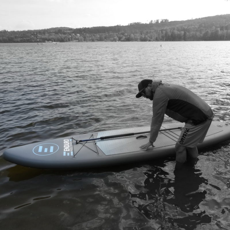 nástup na paddleboard