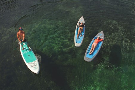 paddleboarding