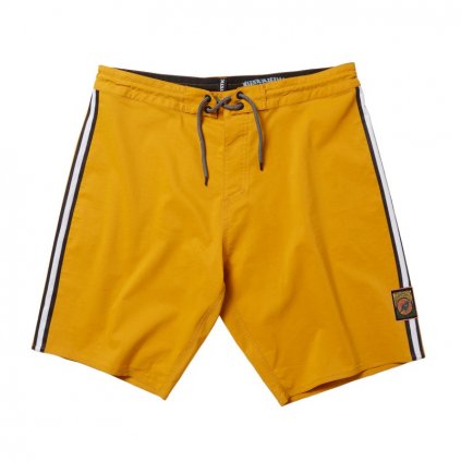 Pánské boardshorty Retro Movement Boardshort, Mustard (Velikost 32)