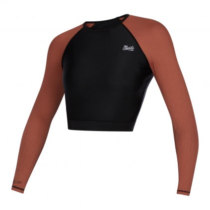 Tričko do vody Diva LS Crop Tee, Rusty Red