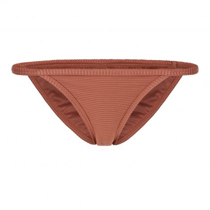 Rib Triangle Bikini Bottom, Rusty Red (Velikost 34)
