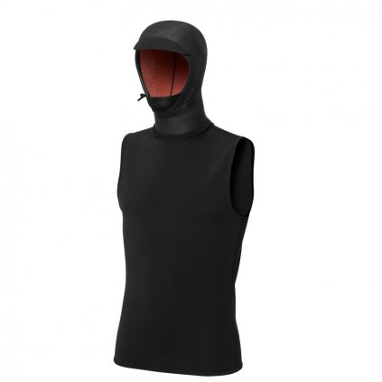 Neoprénové tričko Top hood 3/2mm, Black