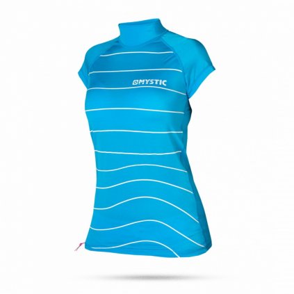 Lykra Star Rash Vest Capsleeves Wom, Mint