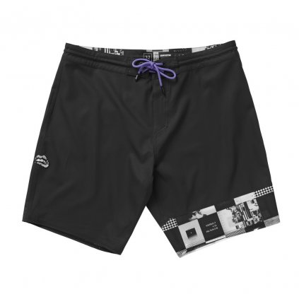 Pánské boardshorty The Lips Movement Boardshort, Black