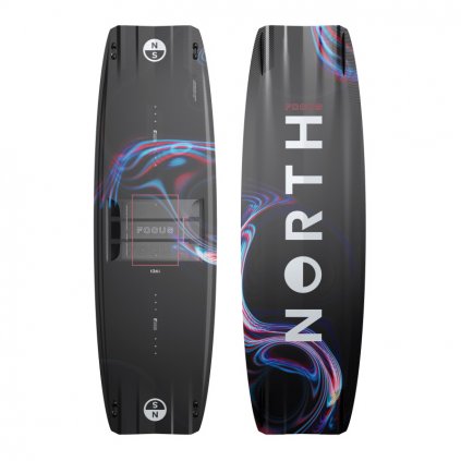 Kiteboard Focus Hybrid Board TT 2024, Black (Velikost 139x42cm)