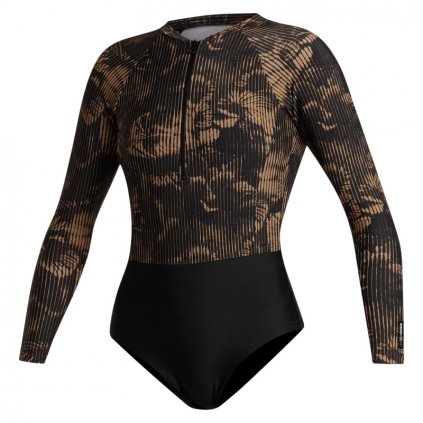 Dámská lykra Jayde L/S One Piece Women, Slate Brown