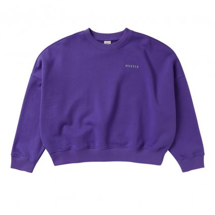 Dámská mikina Dropped Shoulder Crew, Purple (Velikost S)