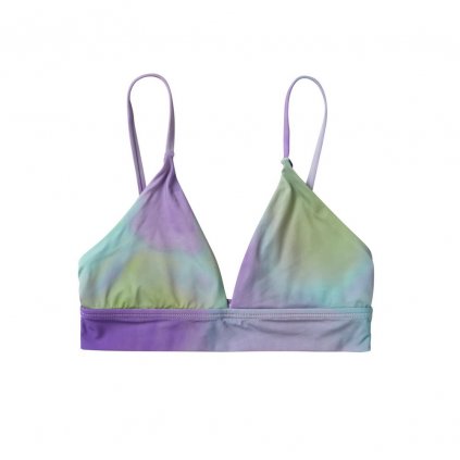Daze Baselayer Bikini Top, Purple/Green (Velikost 34)