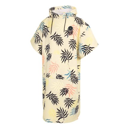 Poncho Velours AOP, Pastel Yellow