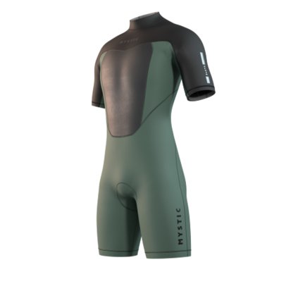 Neoprén Brand Shorty Bzip 3/2mm Flatlock, Dark Olive (Velikost M)