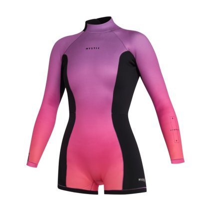 Dámský neopren Lunar BK Longarm Shorty 2/2 Bzip Wom, Coral (Velikost XS)